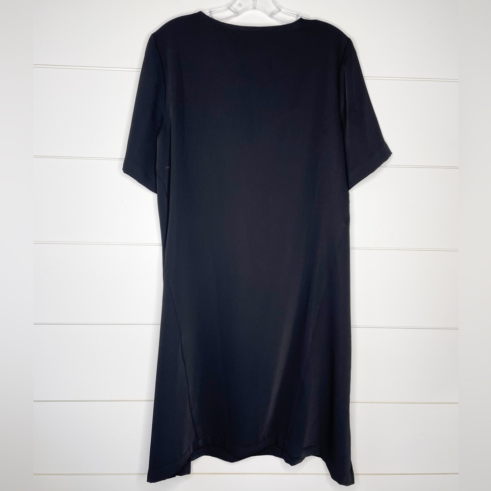 J. Jill Wearever Collection Black Relaxed Short Sleeve Dress Women’s Size Small - Picture 5 of 9